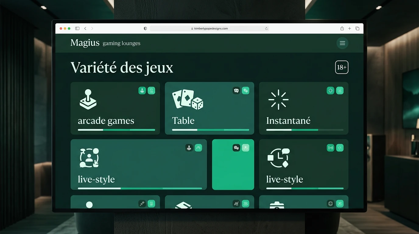 Variété des jeux